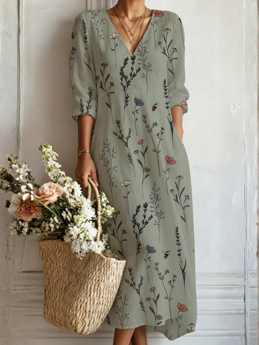 Merel bohemien maxi-jurk