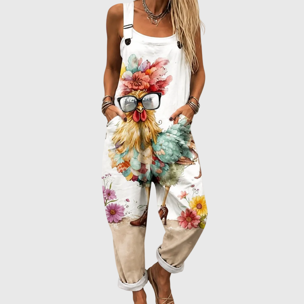 Debby salopette met print