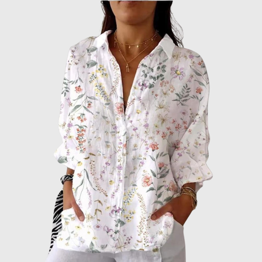 Inge luchtige blouse met print