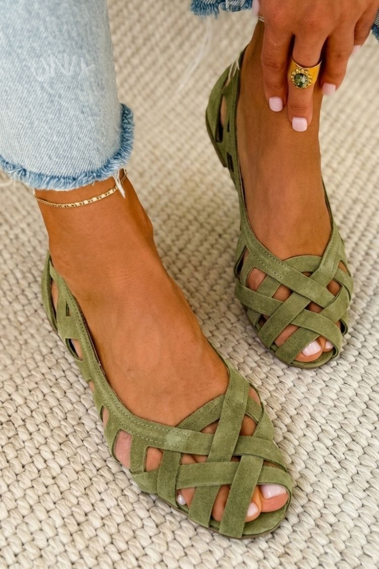 Caterina gevlochten sandalen in vrolijke kleuren