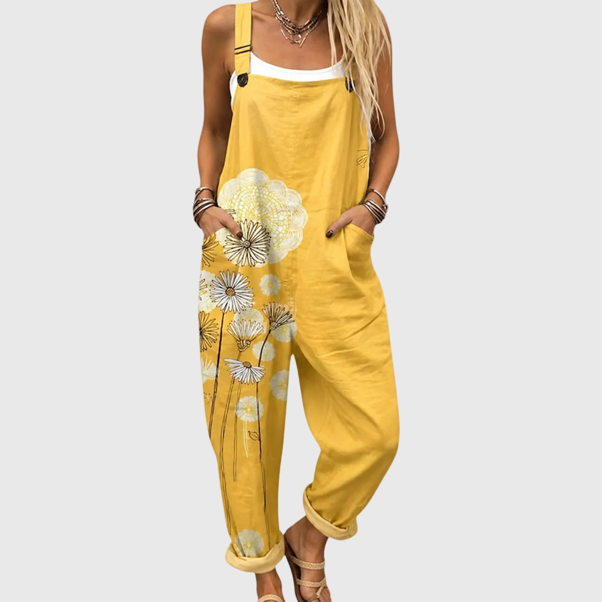 Lynn salopette met print