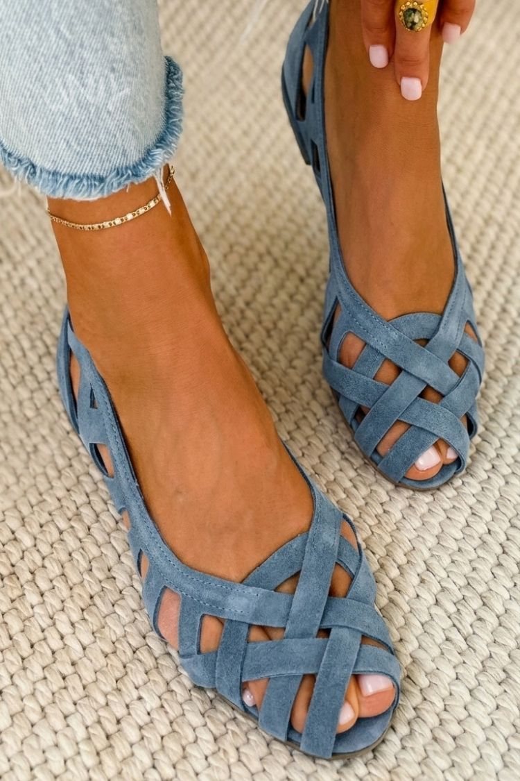 Caterina gevlochten sandalen in vrolijke kleuren