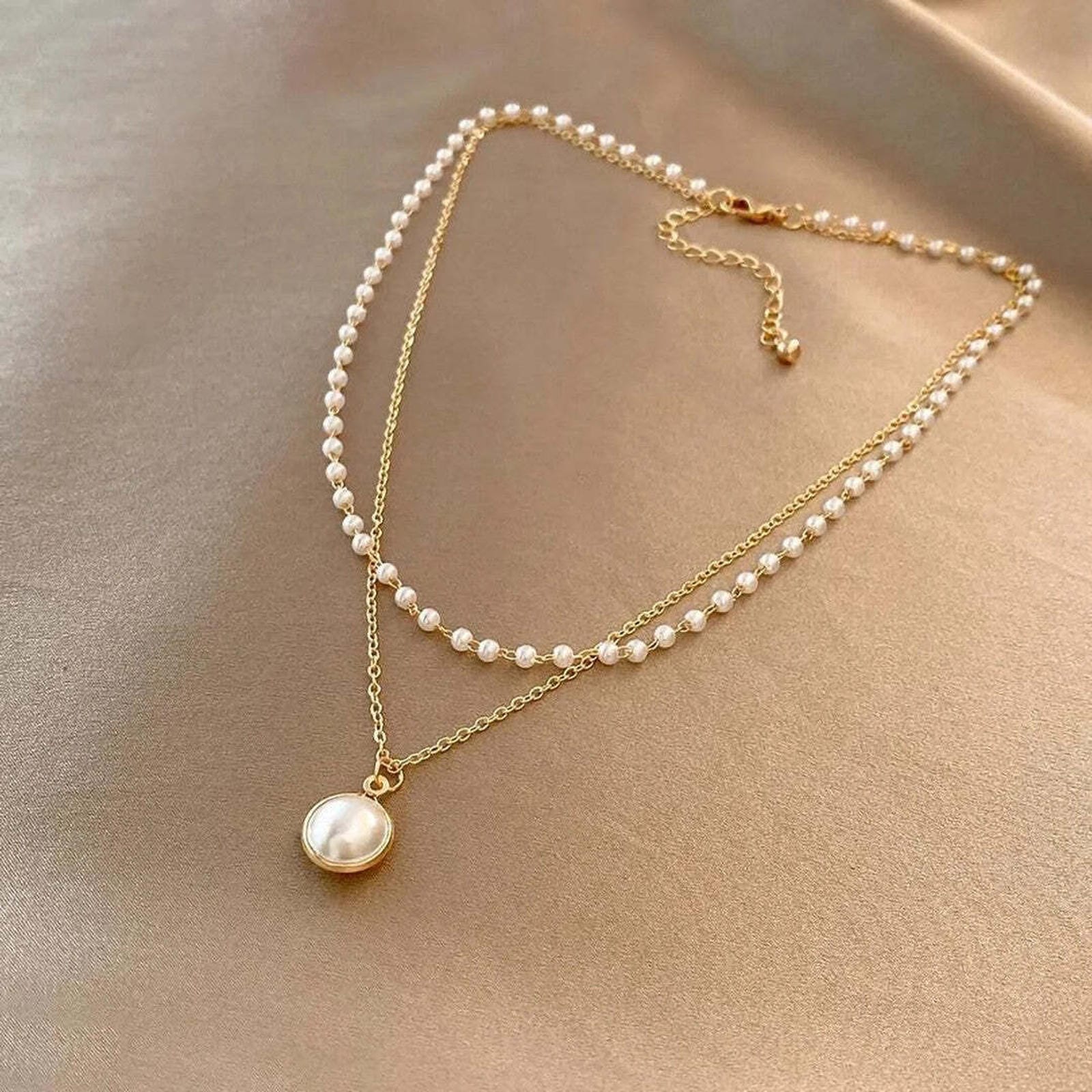 Ketting met glanzende parels