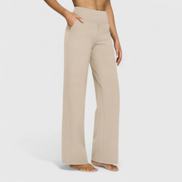 Hilary verfijnde broek met hoge taille