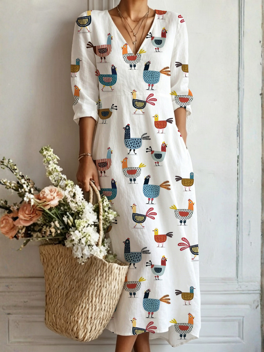Evi bohemien maxi-jurk