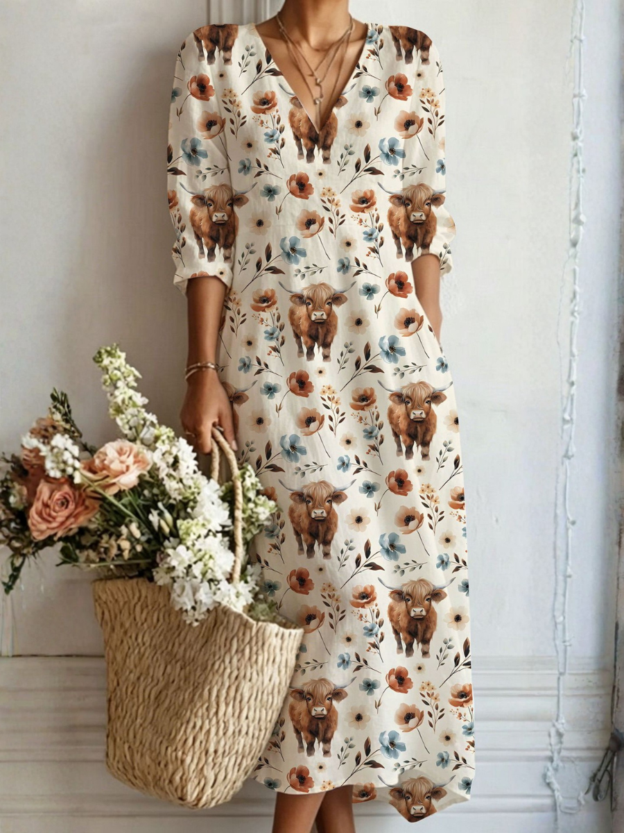 Milou bohemien maxi-jurk