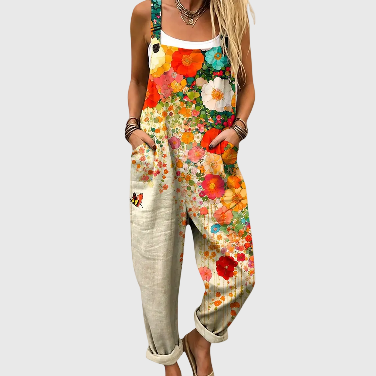 Ingrid salopette met print