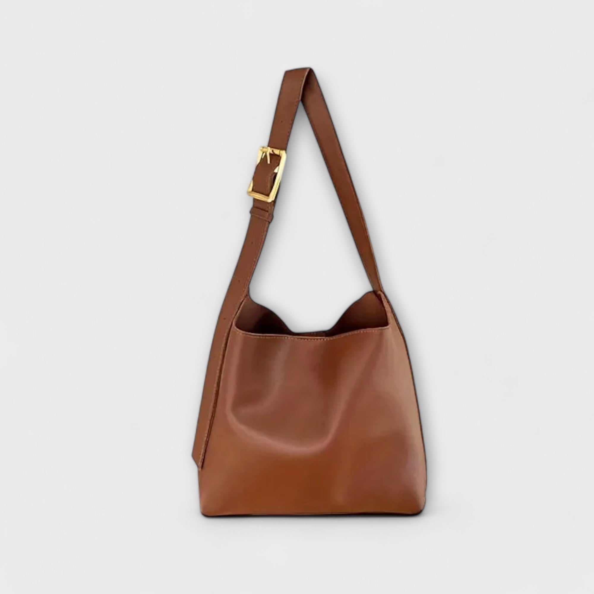 Elegante schoudertas met gladde afwerking
