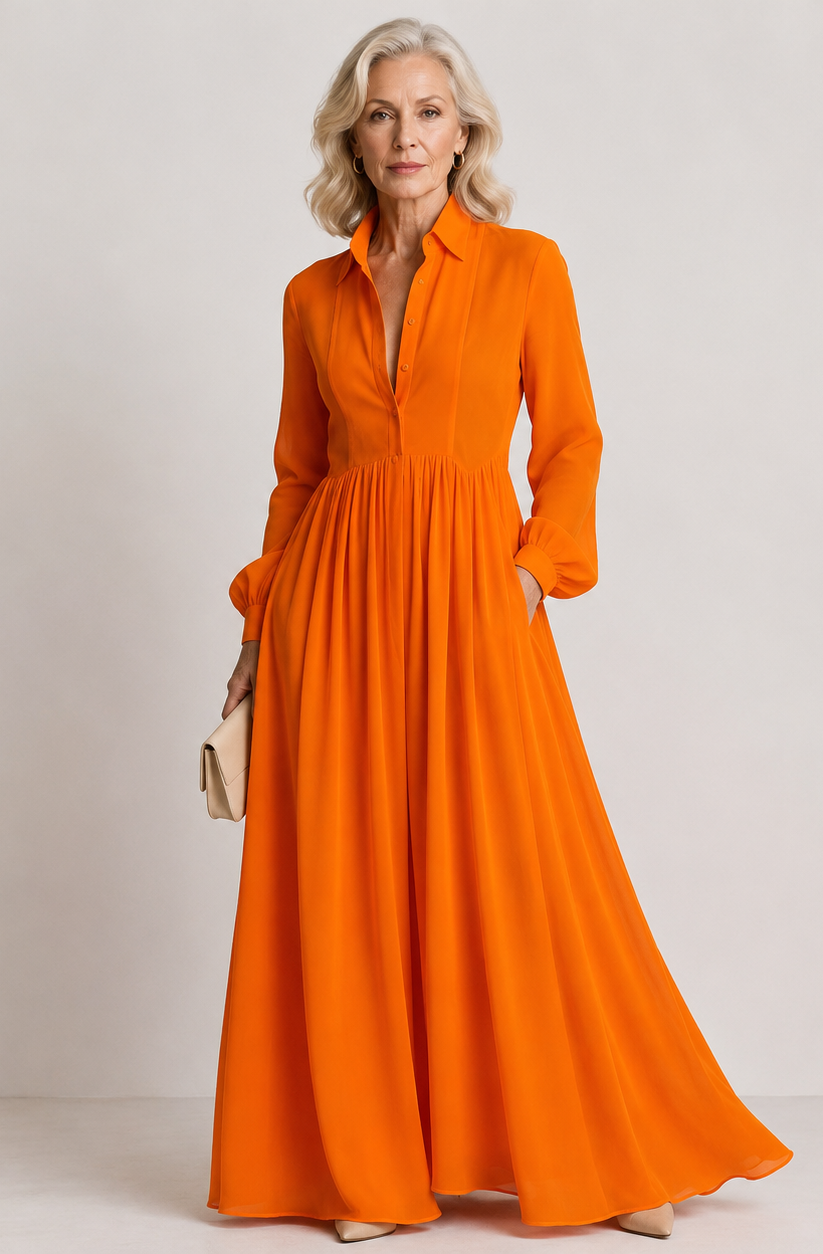 Lioren | Soft Flow Maxi Jurk
