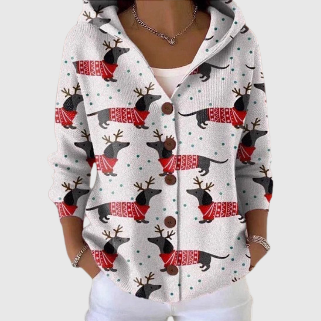 Amparo | Gebreid vest met capuchon