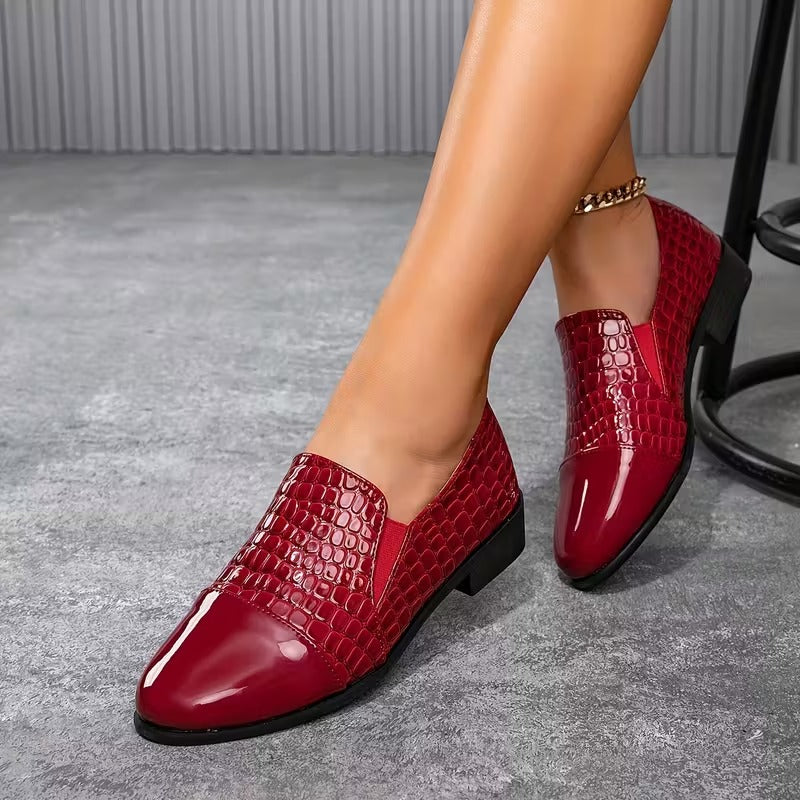 Ariella klassieke loafers detail