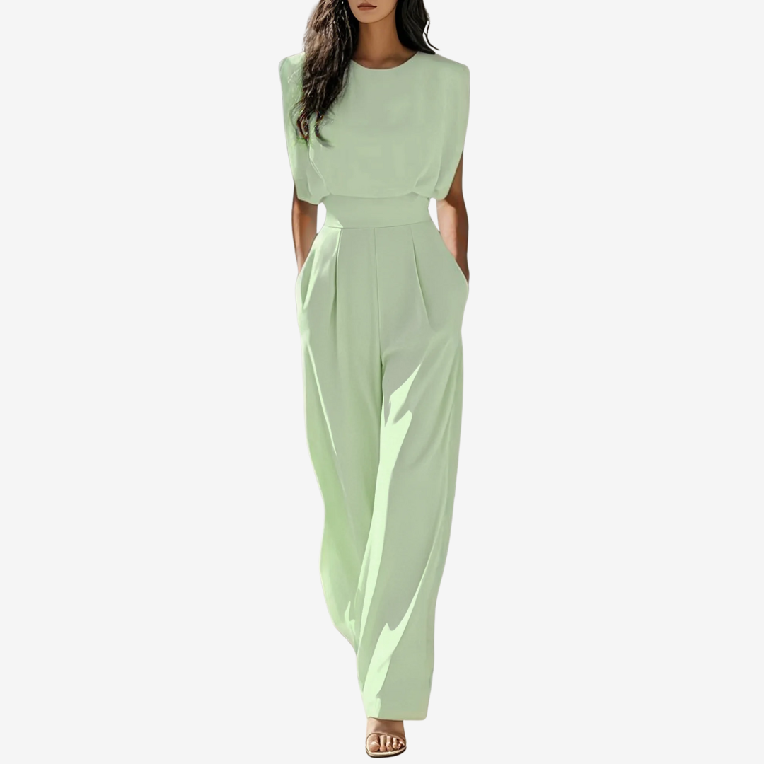 Ariia jumpsuit met gedefinieerde taille in mintgroen