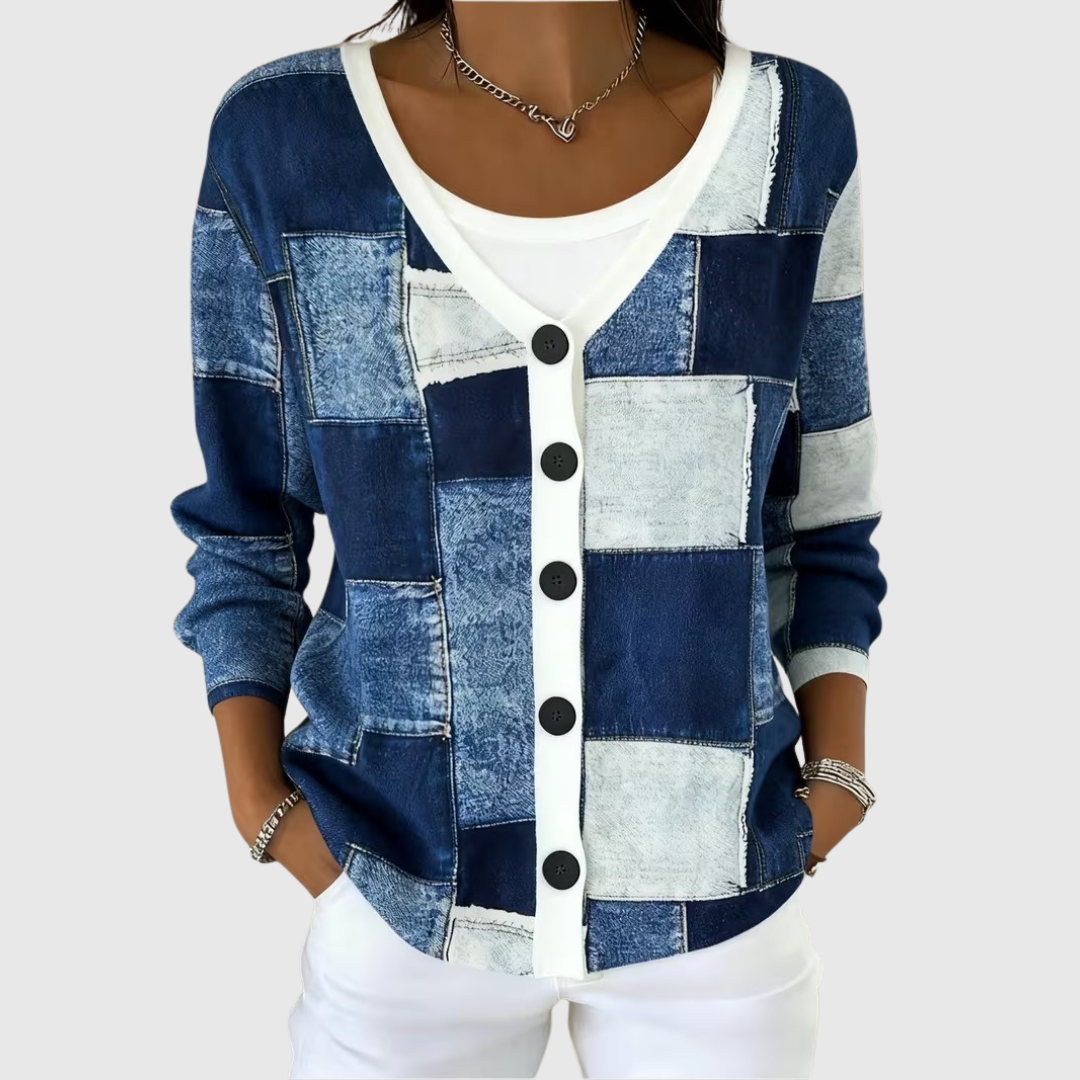 Begoña | Gebreid vest met knopen