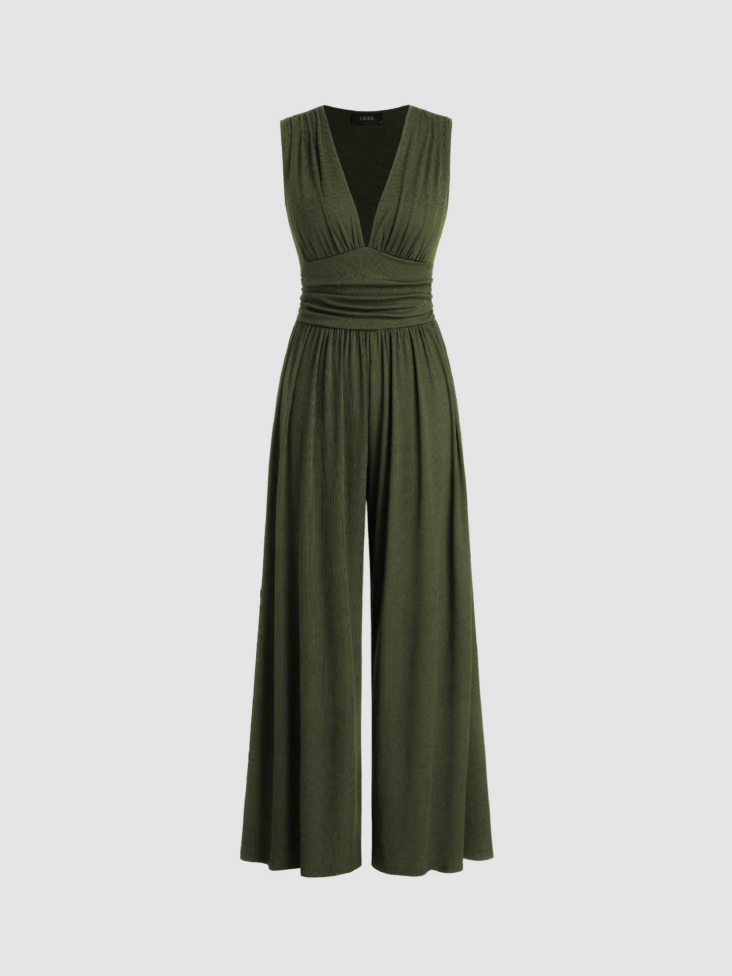 Caridad jumpsuit in legergroen