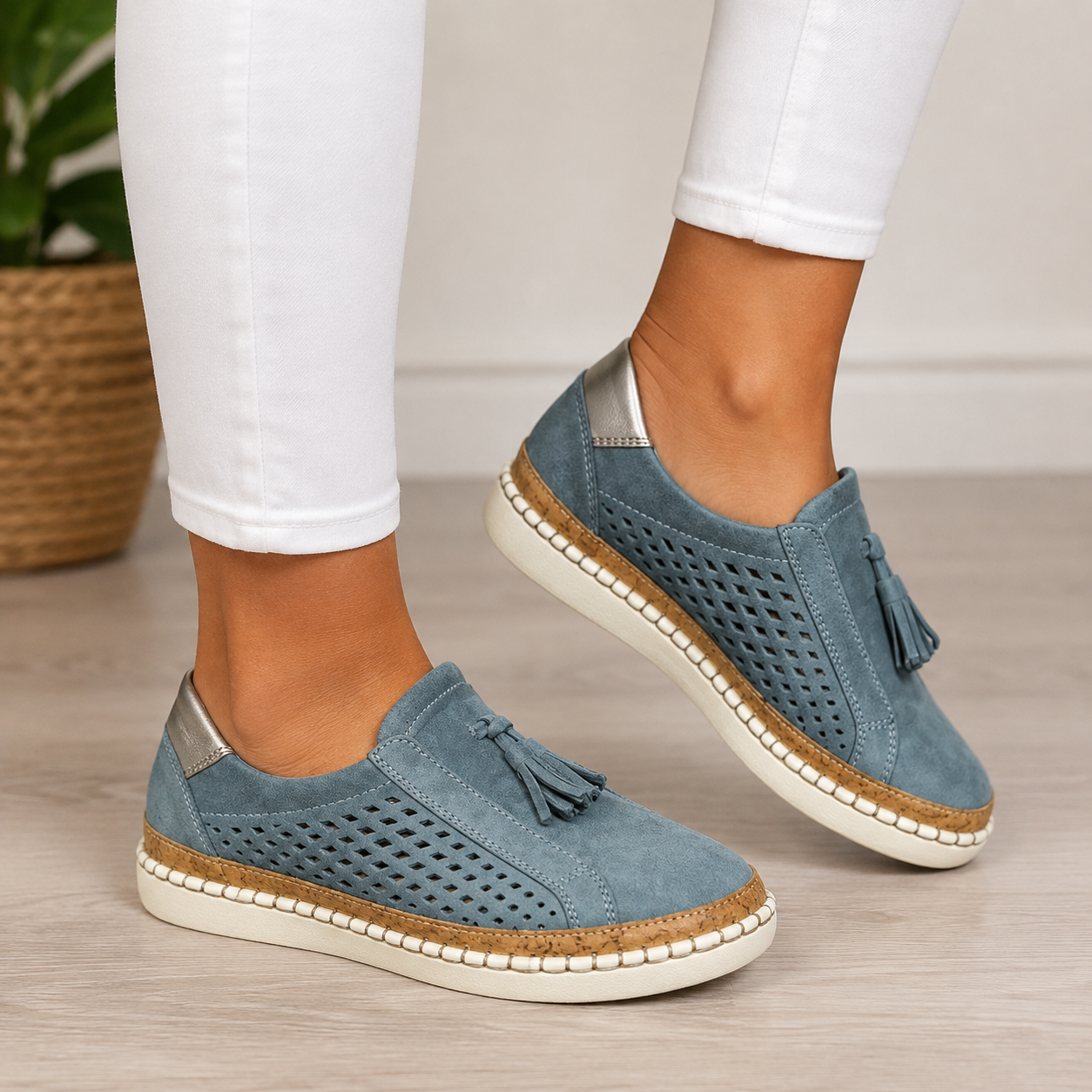 Christine loafers in blauw
