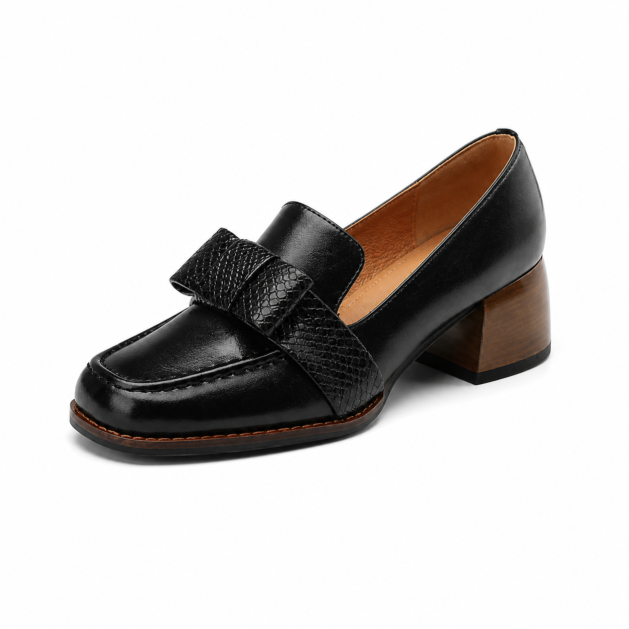 Contessa | Loafers met knoop en blokhak