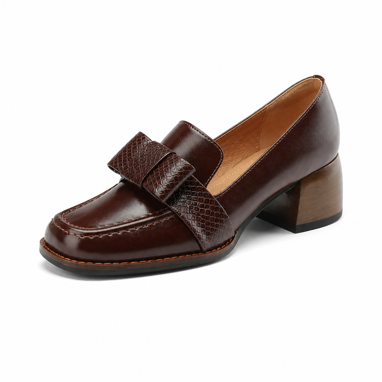 Contessa | Loafers met knoop en blokhak