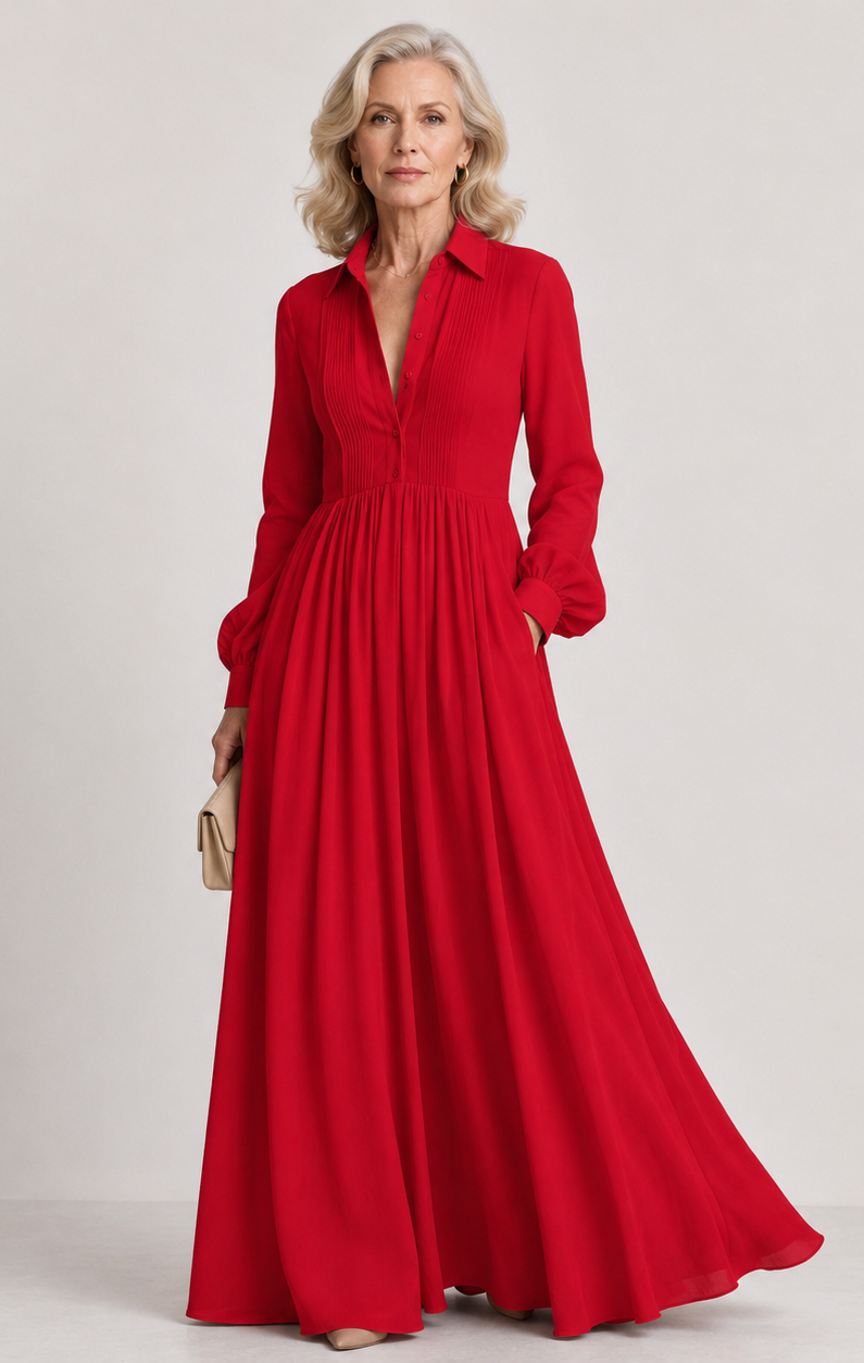 Lioren | Soft Flow Maxi Jurk