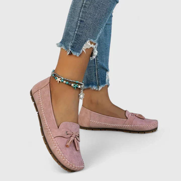 Emmaleigh comfortabele mocassins in roze