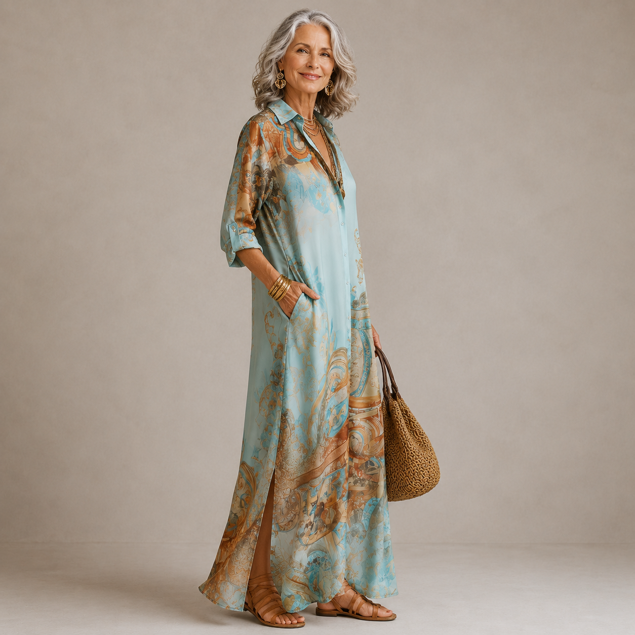 Evalexy I Maxi Jurk Print Luxe