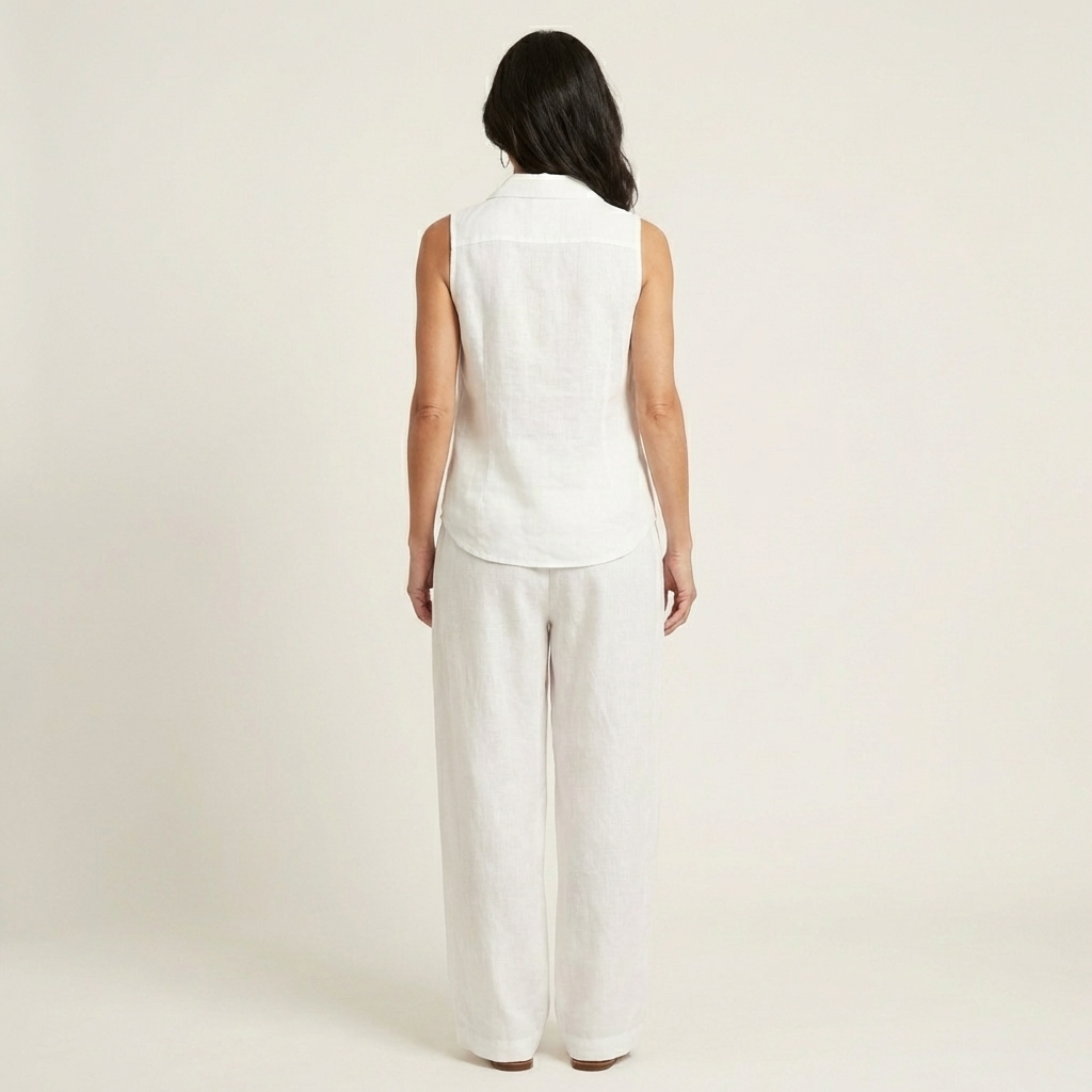 Elsbeth set met overslagtop en wijde broek
