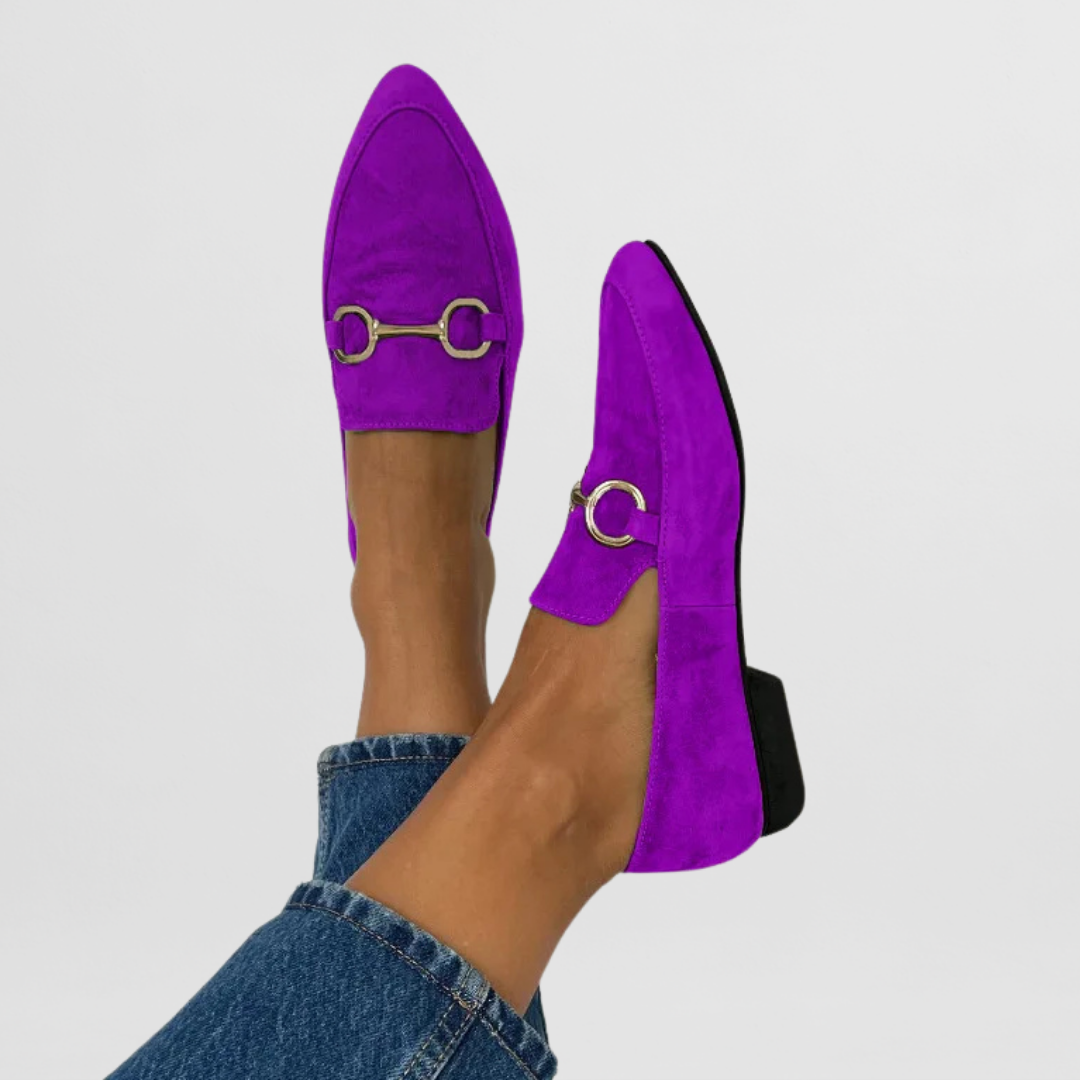 Hyelianne comfortabele loafers in paars