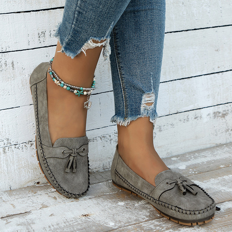 Ingrid vintage loafers detail