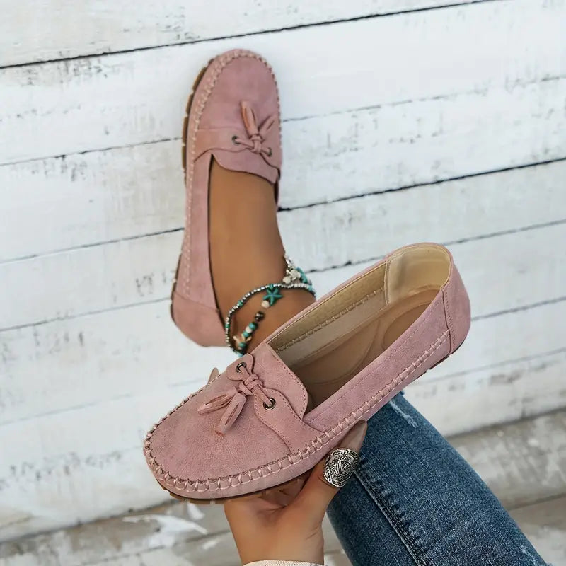 Ingrid vintage loafers in oudroze