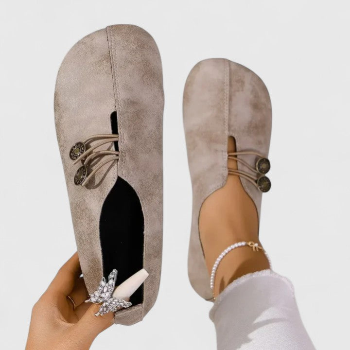 Kyline elegante loafers in lichtbruin