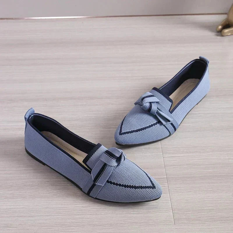 Lenaro elegante luxe loafers in lichtblauw