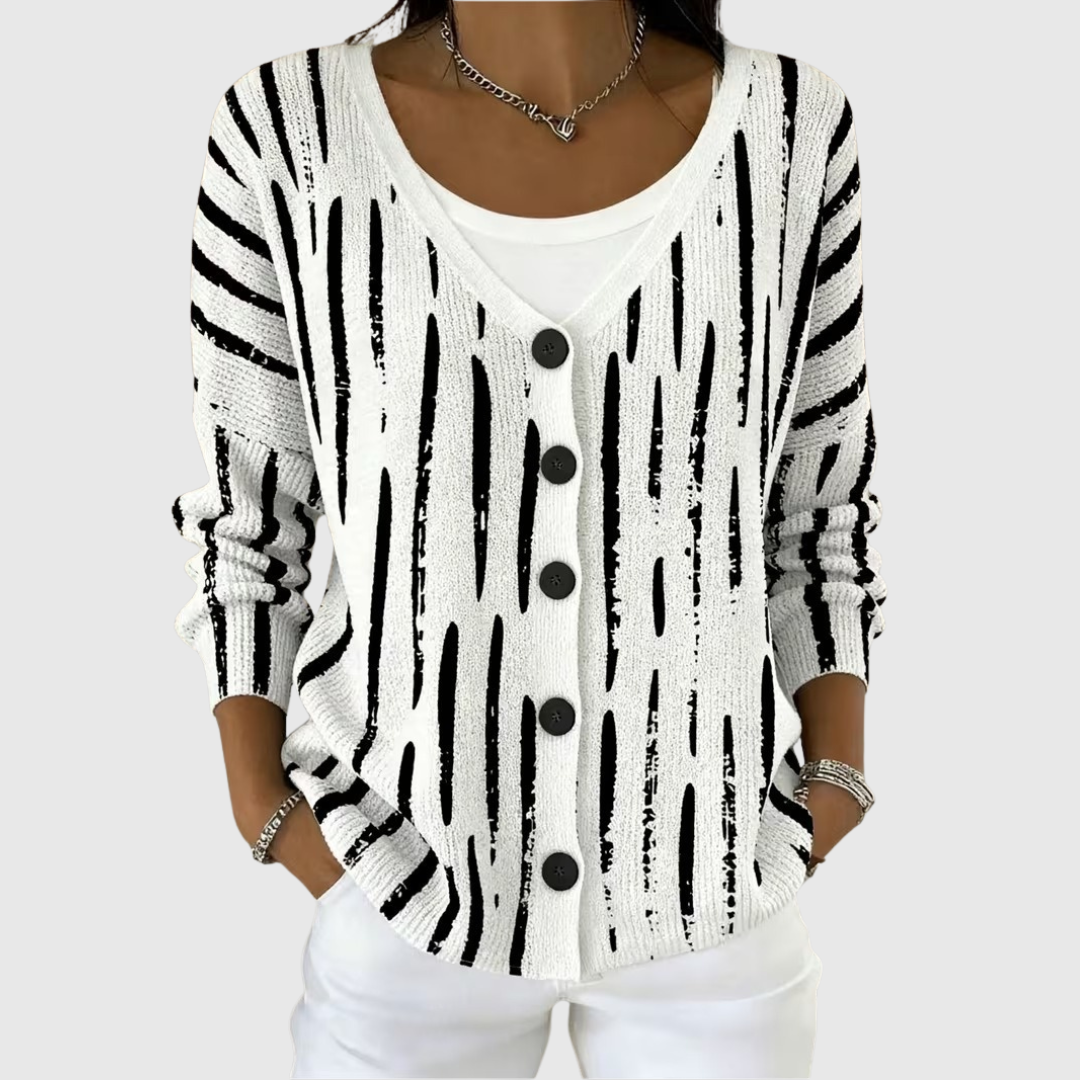 Leonor | Gebreid vest met knopen