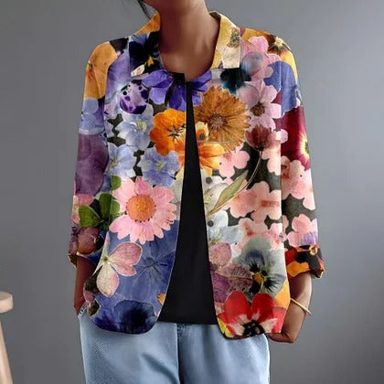 Marguerita luchtige blouse met kleurrijke bloemenprint