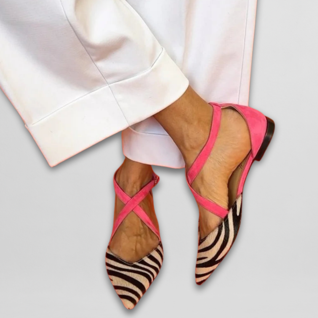 Ornella | Ballerina's met bandjes
