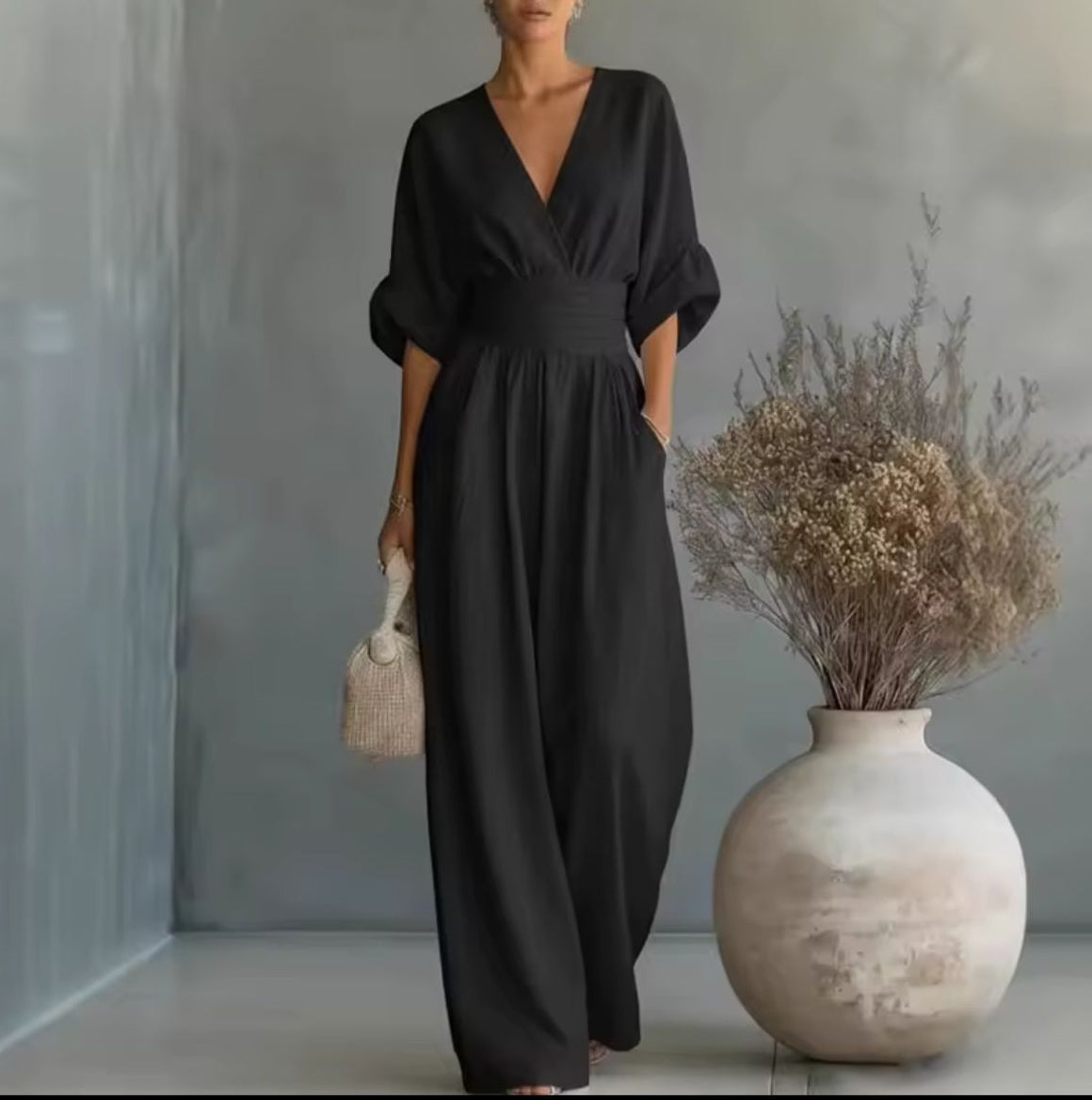 Risel jumpsuit in zwart