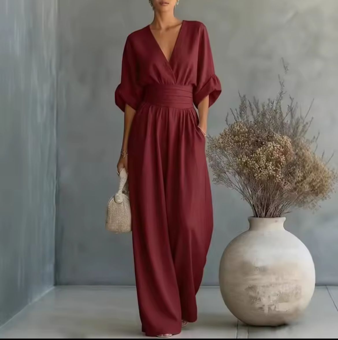 Risel jumpsuit in bordeaux