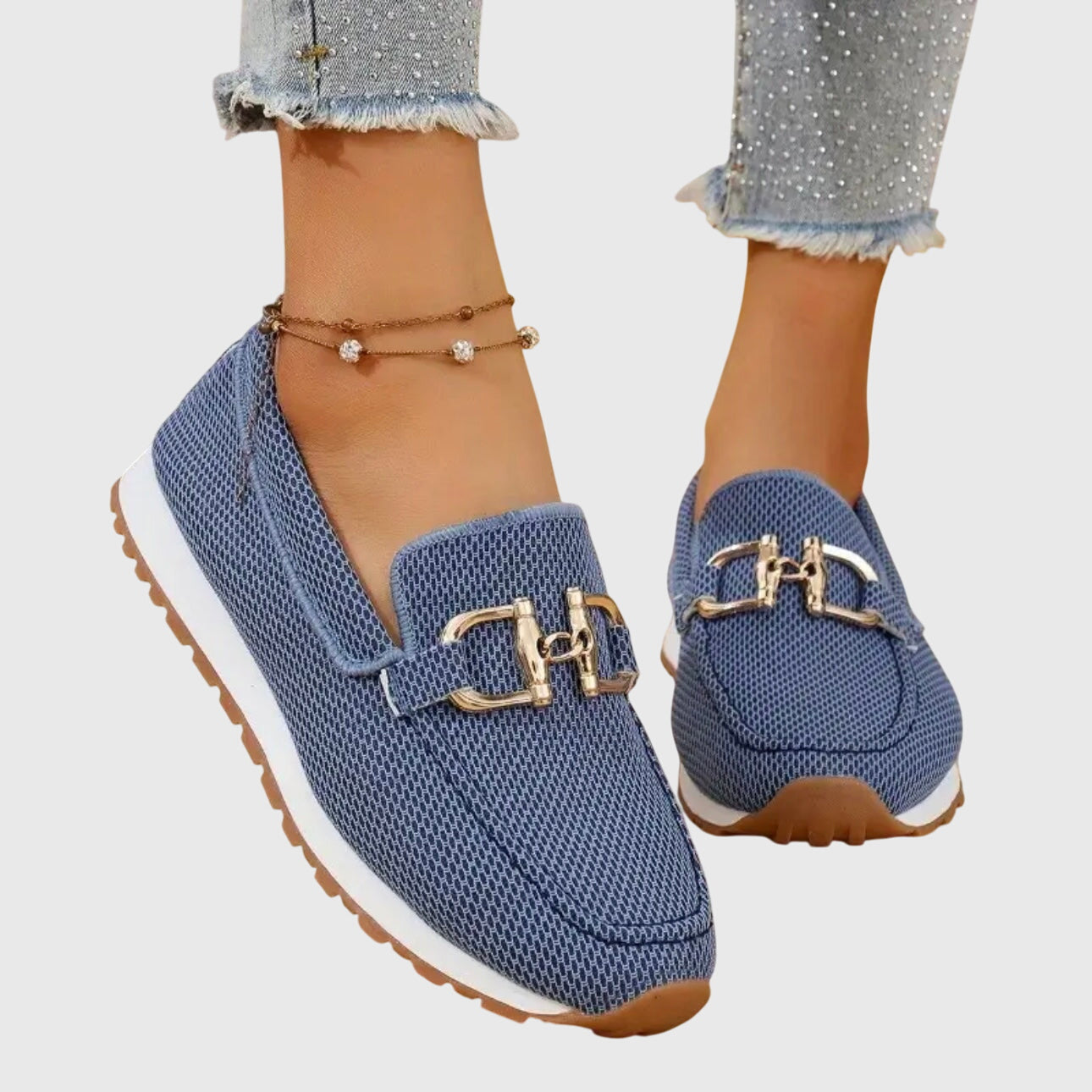 Susie loafers in jeansblauw