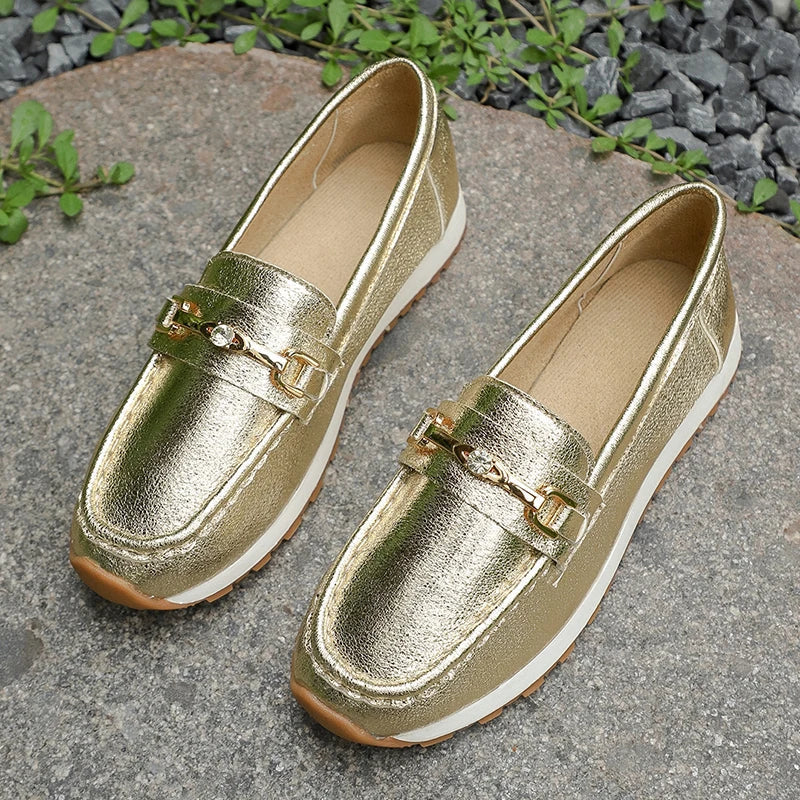 Suzy chique loafer-sneakers in goud
