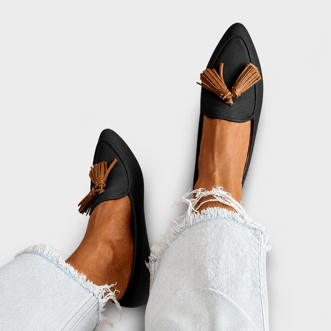 Vesperia | Moderne loafers met franjes